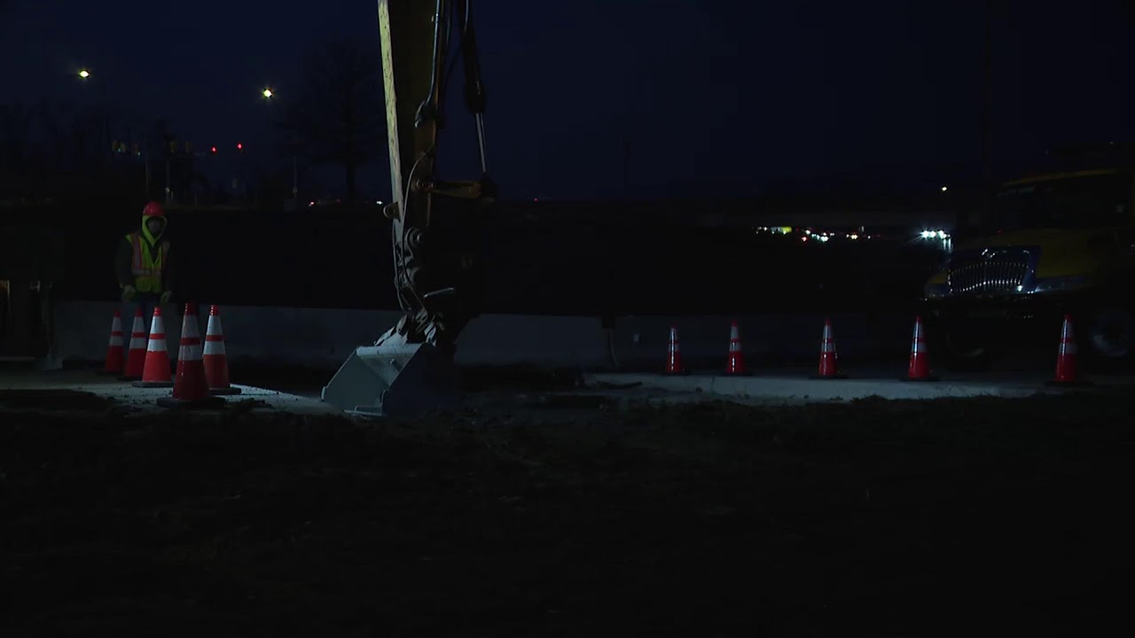 WATCH: Crews work to repair Harrisburg sinkhole