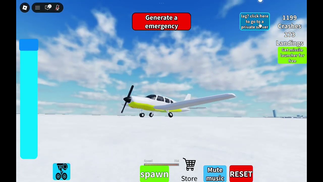 Me playing crash or land in roblox 