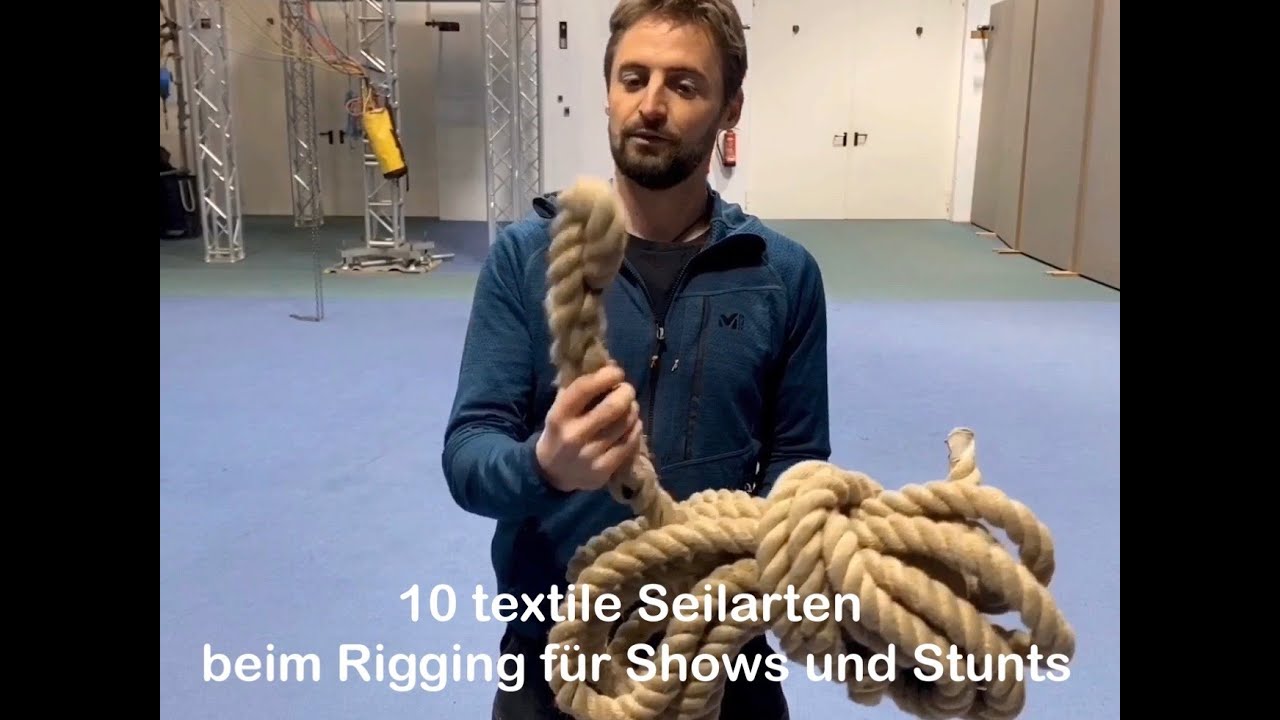 10 textile Seilarten beim Rigging für Shows und Stunts