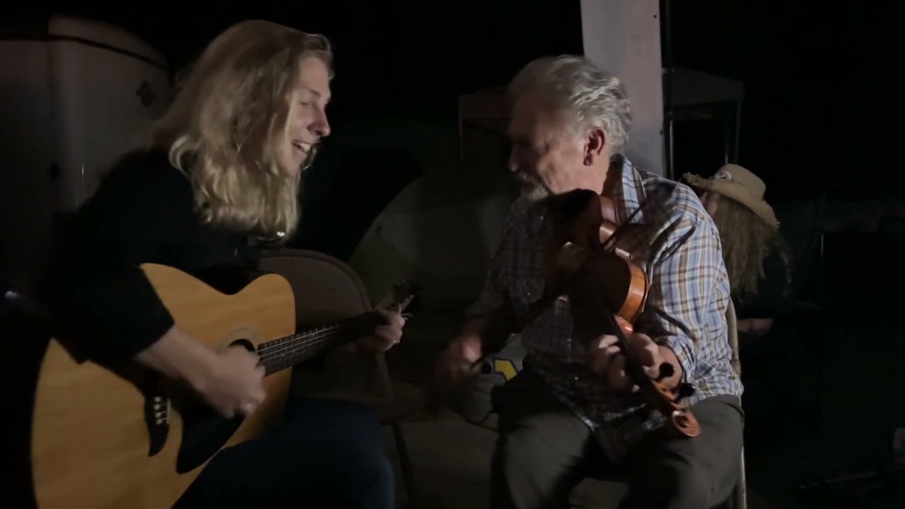 High on a Mountain Top, Clifftop Festival 2023, Saturday night in the bottoms with Keith and Lydia