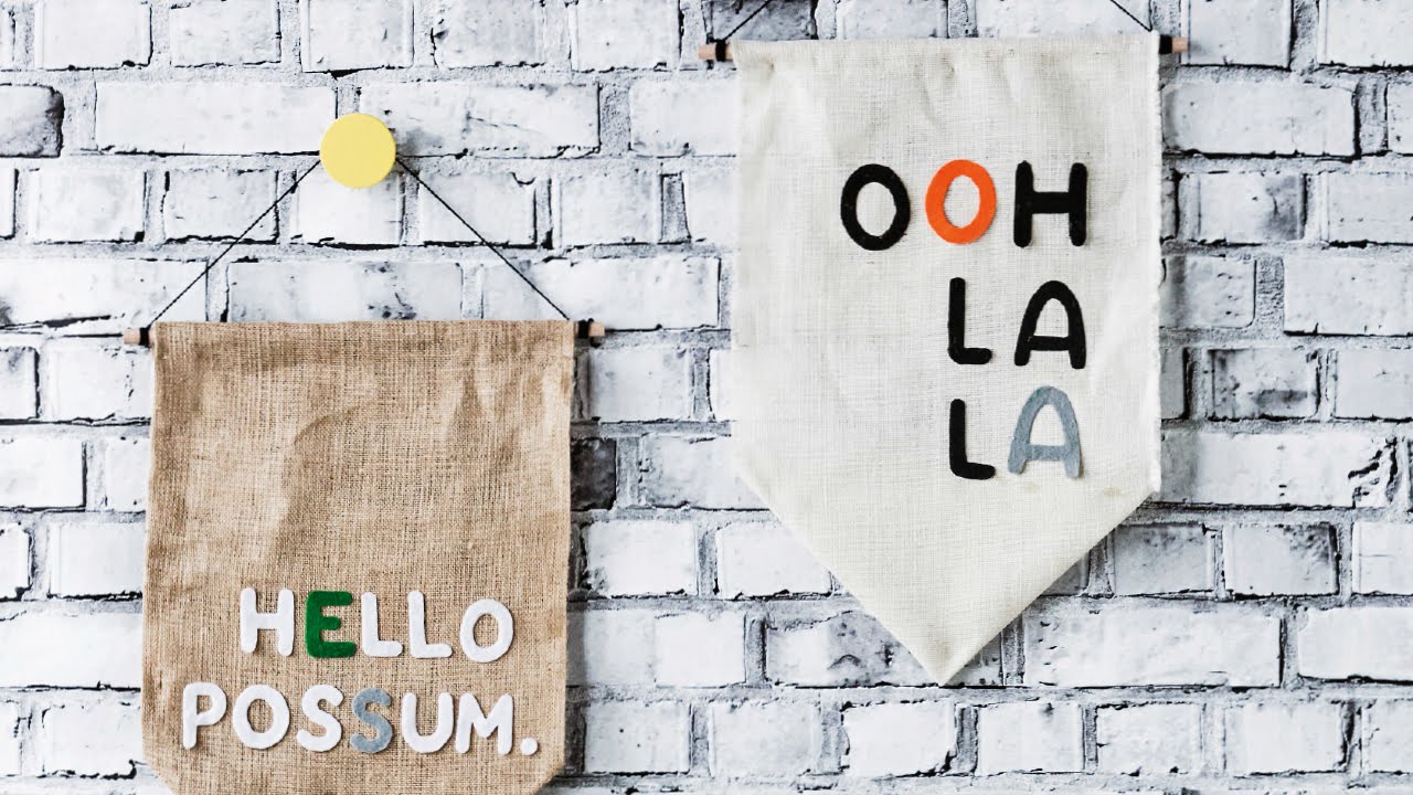 DIY PROJECT: Wall banners - homes+