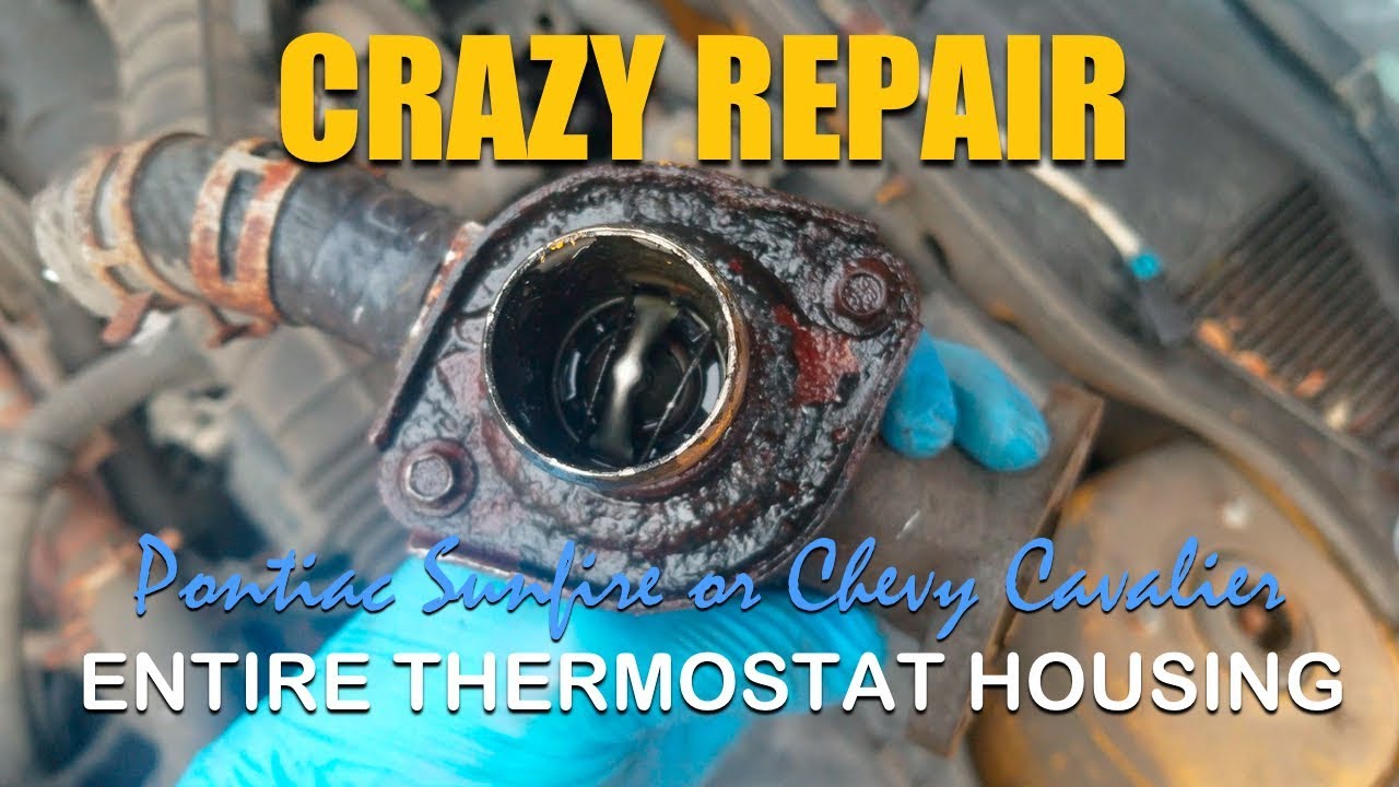 INSANE Thermostat Replacement - ENTIRE HOUSING - Fix Overheating Sunfire/ Cavalier