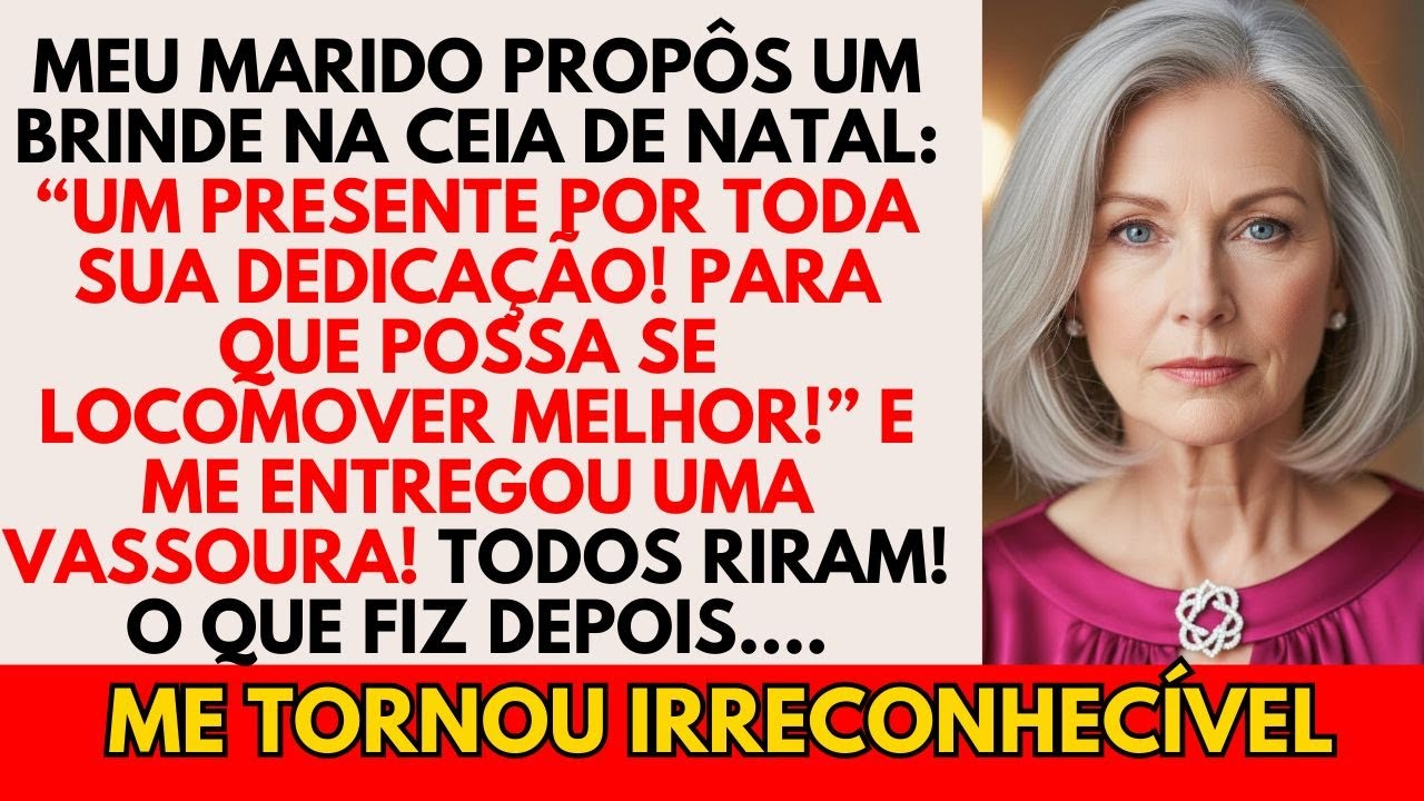 Meu marido me deu uma vassoura na Ceia de Natal. Eu fui embora em silêncio… e voltei poderosa.