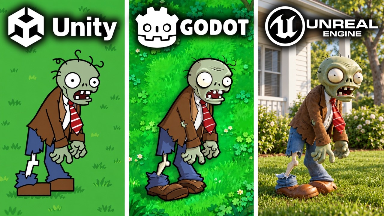 GPT-6 Astra воссоздает Plants vs. Zombies на разных игровых движках