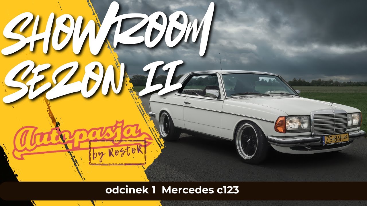 SHOWROOM SEZON 2 Mercedes c123 Biały Wilk |4k | #AutopasjaByRostor #mercedes #c123 #amg #klasyk 