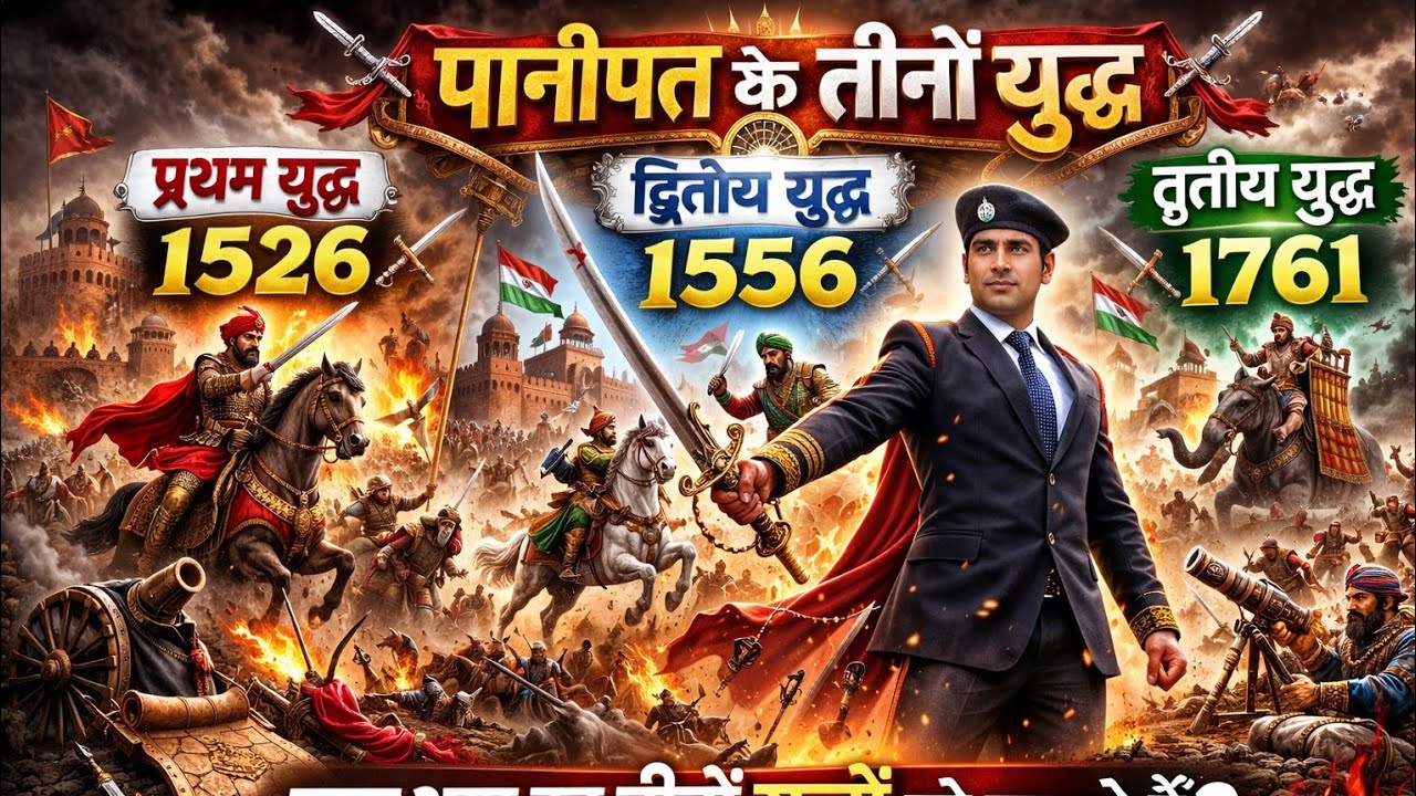  👉 पानीपत के तीनों युद्ध || जिसने बदल दिया भारत का इतिहास 👉 Battle of Panipat || SW by Md Rahim Sir