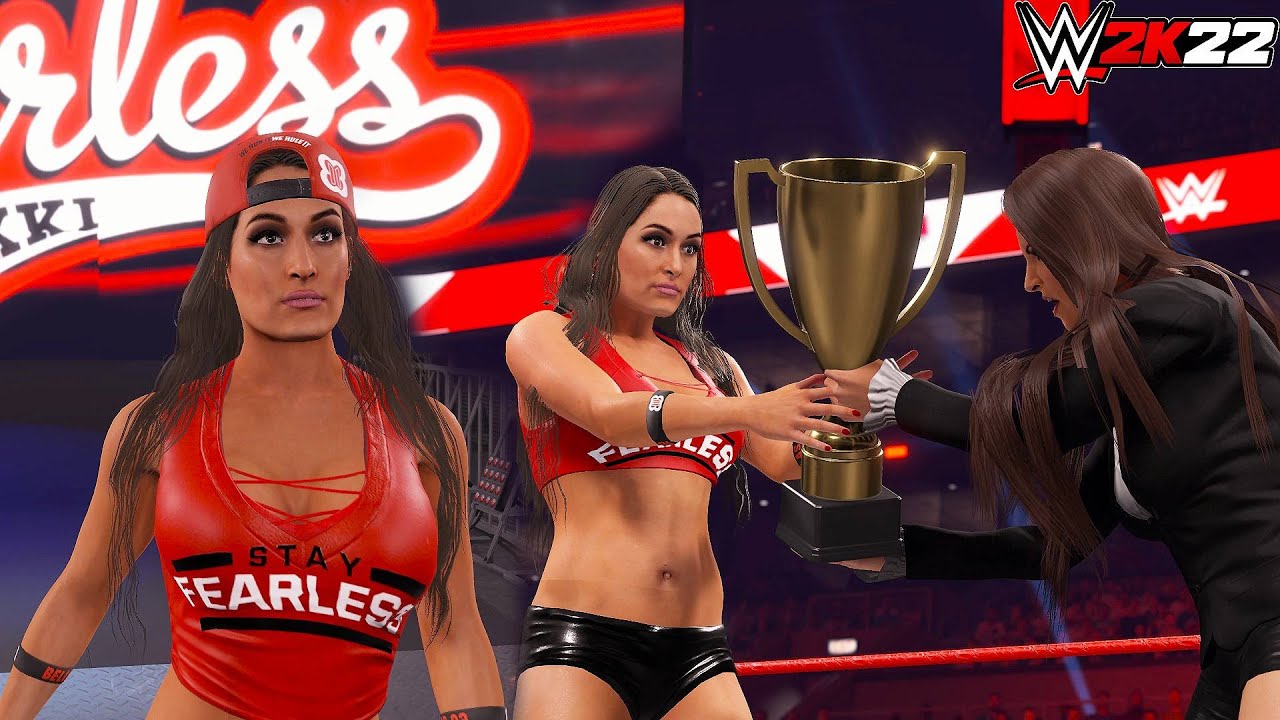 Nikki Bella is back in WWE 2K22 ft. Entrance Tron GFX! (2K Model Port)