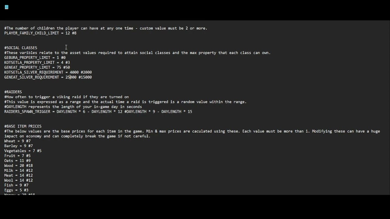 Saelig Tutorial 6 - The config File
