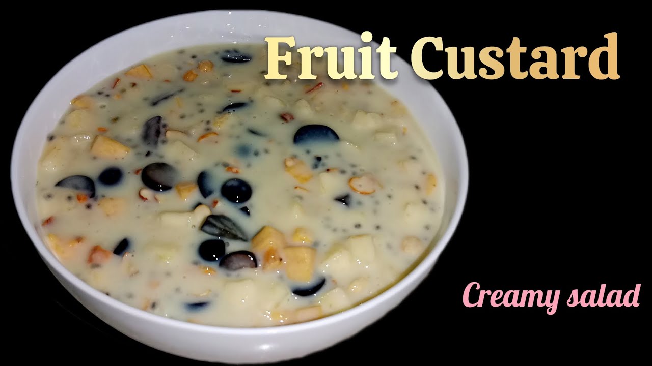  സ്പെഷ്യൽ ഫ്രൂട്ട് കസ്റ്റാർഡ് റെസിപി 😋 | Mixed Fruit Custard Recipe |Delicious Recipe |Creamy salad