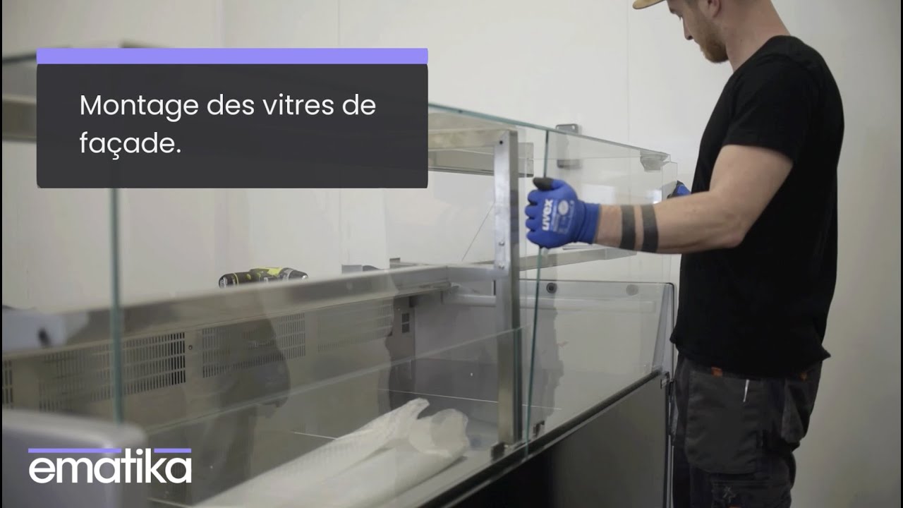 Montage vitrine réfrigérée Chambery et Morzine
