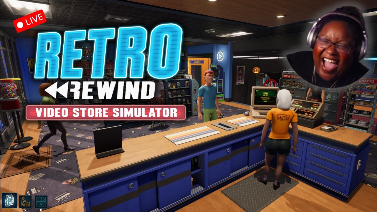 Opening A Thriving Video Rental Store | Retro Rewind Video Store Simulator Live Gameplay (vert)
