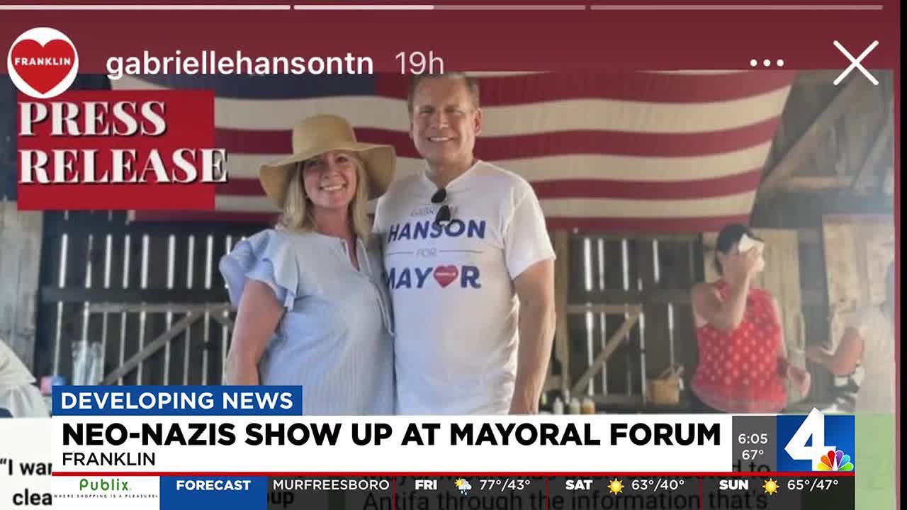Neo-Nazis show up at Franklin mayoral forum