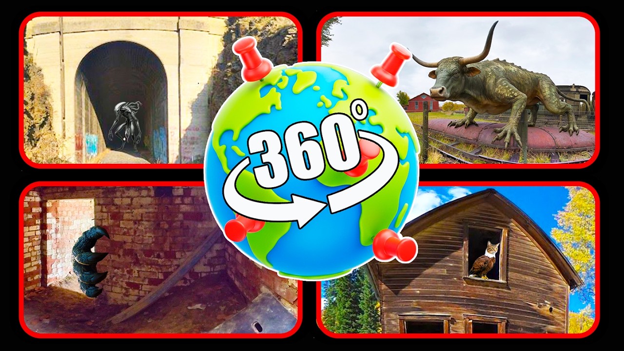 TOP 4: Mysterious Creatures on Google Earth - VR 360°
