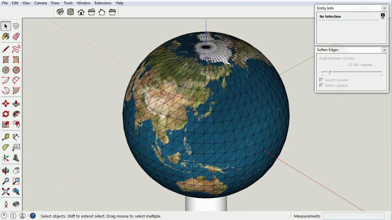 Making A Hollow Globe With SketchUp