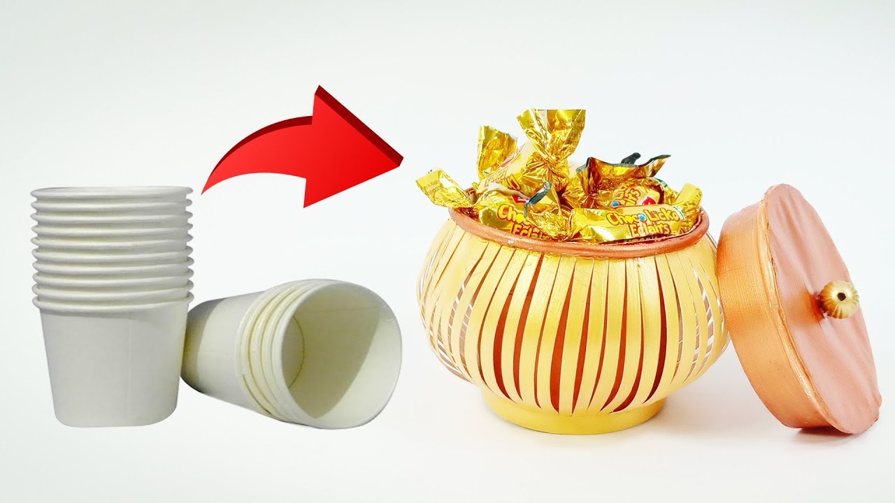 Amazing Paper Cup Craft Idea | Recycle paper Cups | Crafts Junction