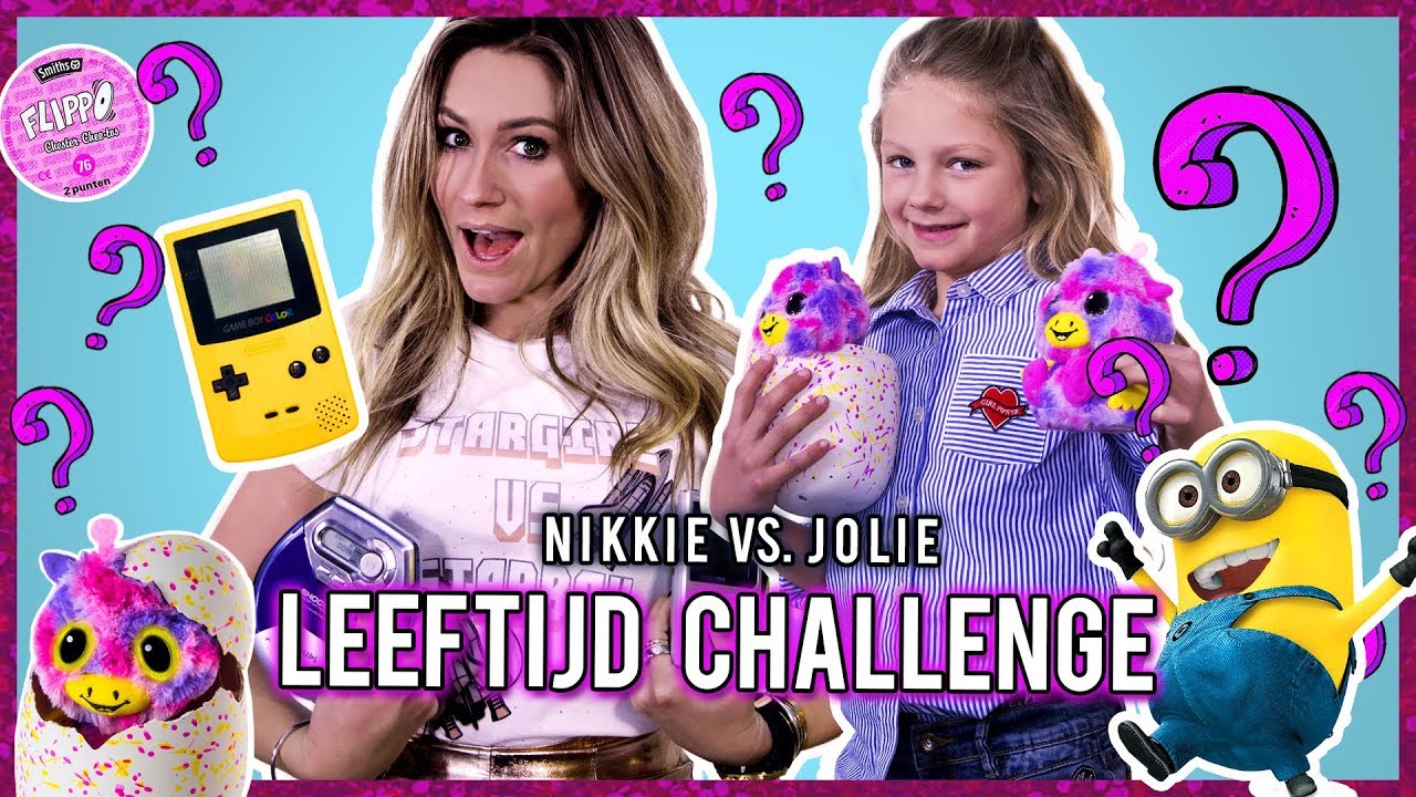NIKKIE PLESSEN & DOCHTER  JOLIE  -  LEEFTIJD CHALLENGE