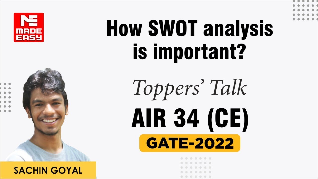 GATE 2022 Topper | Civil Engineering | Sachin Goyal | AIR-34 | Toppers' Talk | MADE EASY Student