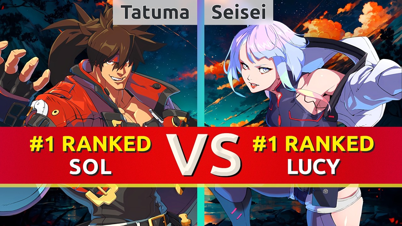 GGST ▰ Tatuma (#1 Ranked Sol) vs Seisei (#1 Ranked Lucy). High Level Gameplay
