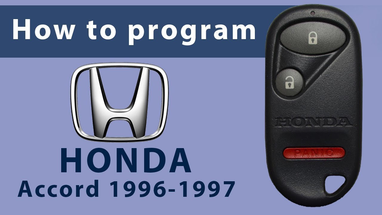 How to Program Keyless Entry Remote Key Fob for Honda Accord 1996-1997