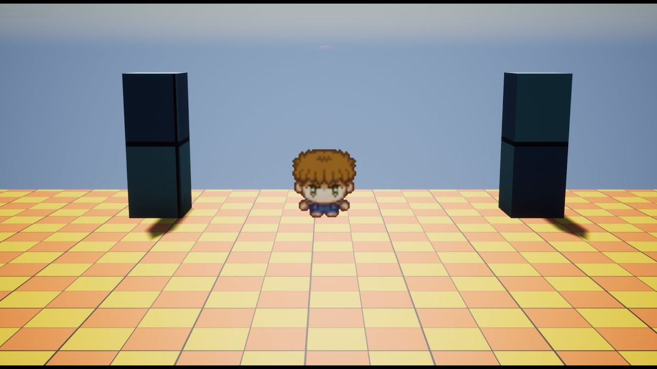 2D Character Movement in 3D World tutorial - Unreal Engine 4 (4.21.2)