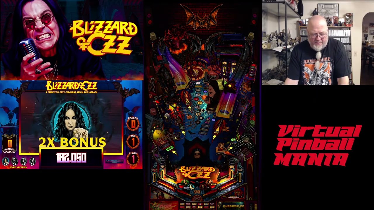 Virtual Pinball Mania 11/22/2025 :Blizzard of Ozz
