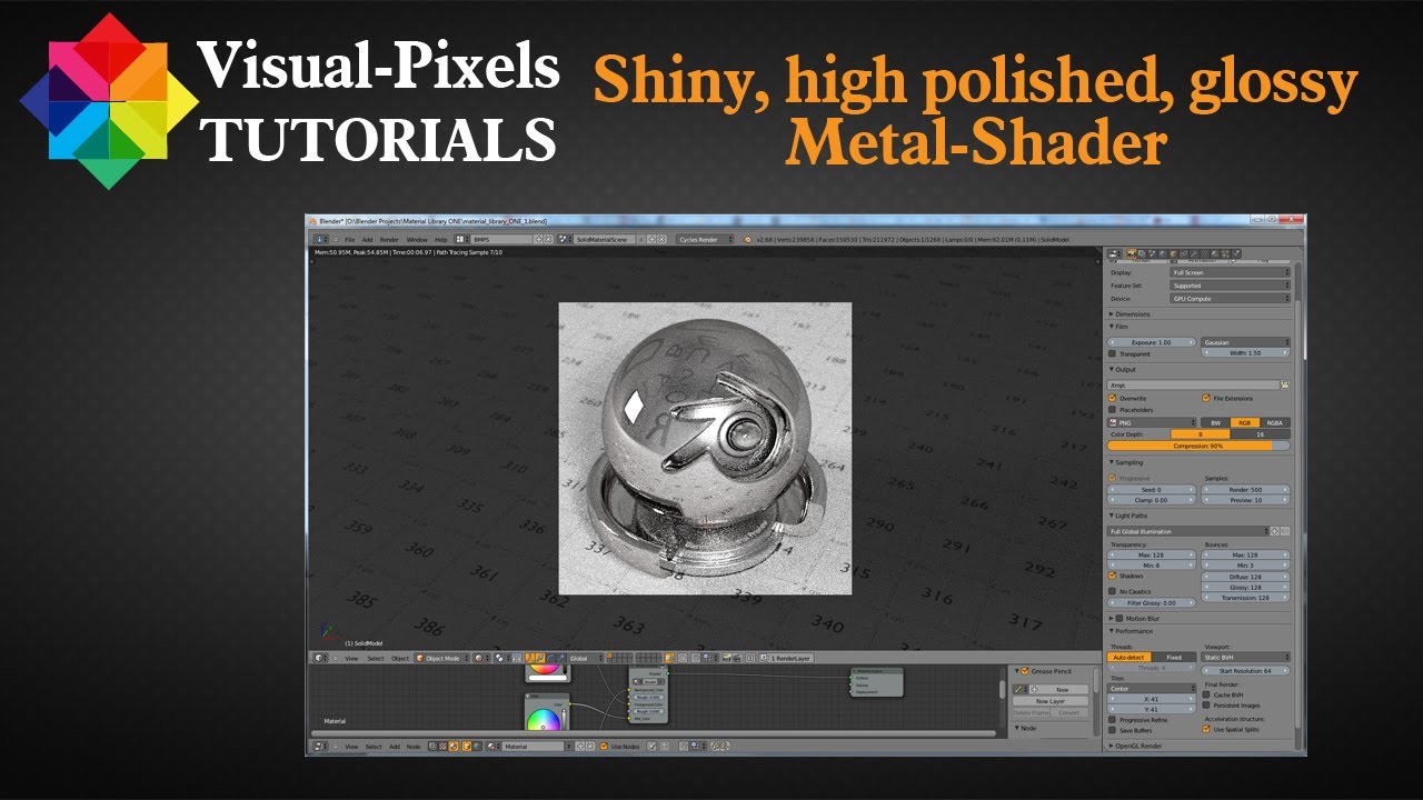 Blender Tutorial - High Polished, Glossy Metal Shader