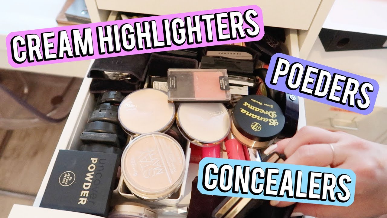 Make-up sorteren deel 4 ❤ Concealers, cream highlighters, poeders | Beautygloss