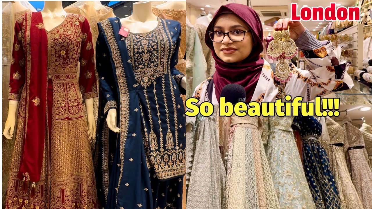 খুব বেশি সুন্দর লেহেঙ্গা & ড্রেস Bombay fashion Green street London E7 #shopping #vlogs #dress
