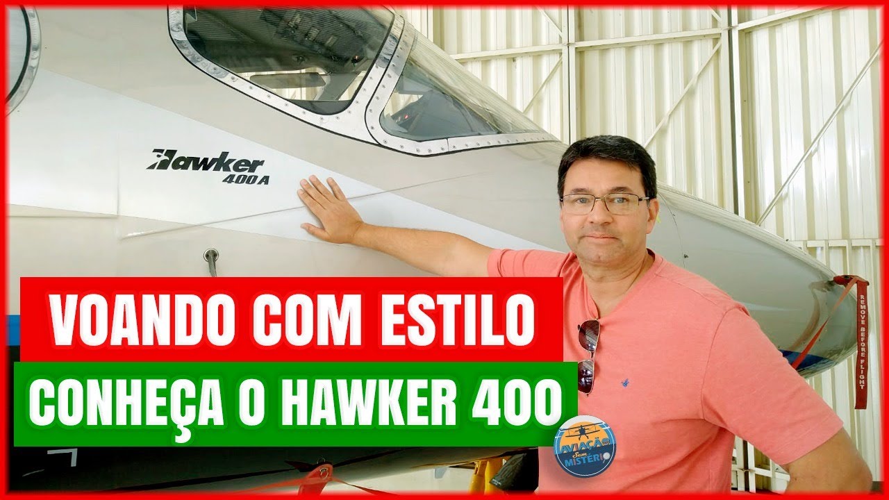 ✈️ VOANDO COM ESTILO! Conheça o Hawker 400!