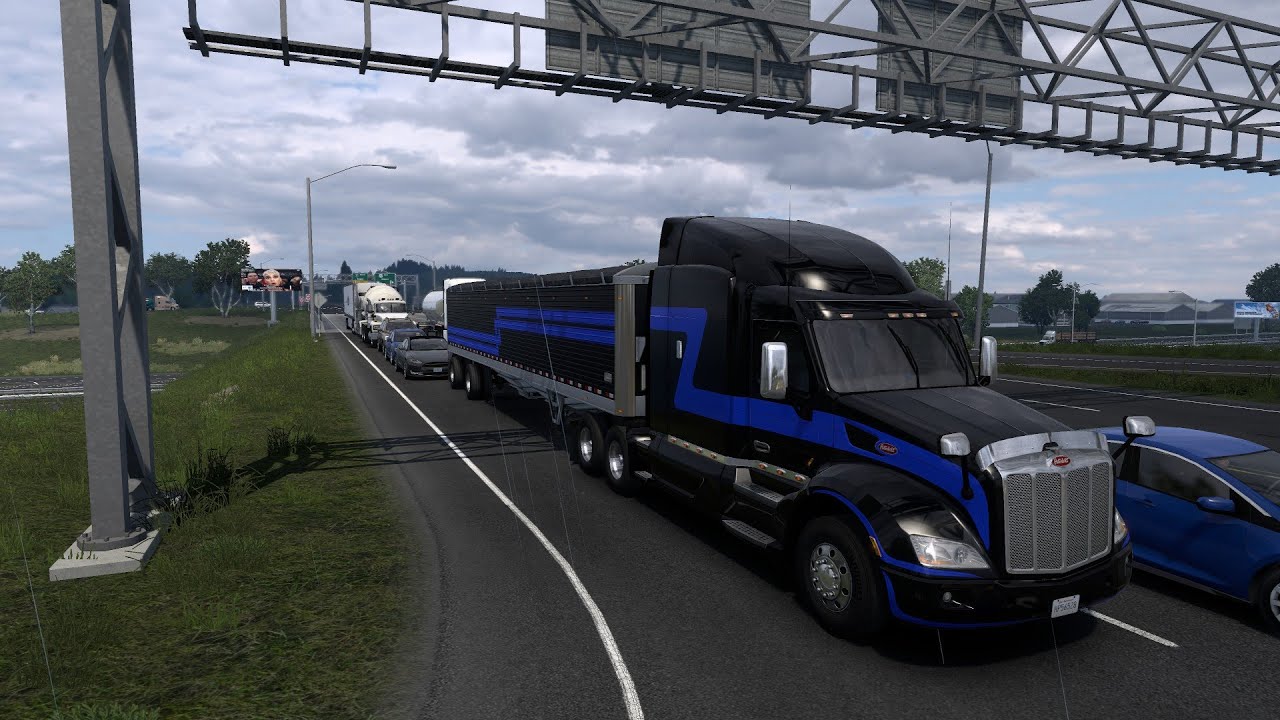 Let Play  American Truck Simulator  Using The MHA Map MOD