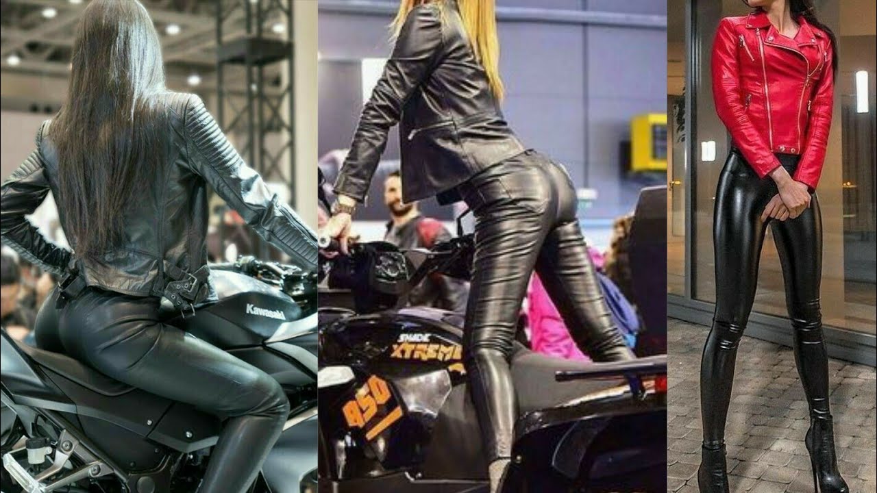 latest stylish latex leather biker dresses/catsuits for women and girls