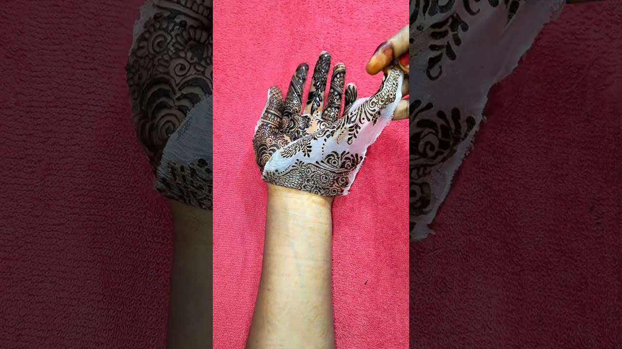 Stylish Mehndi Design &hearts;️ #shorts  #mehndi #trending #stylish #latest #arabic #henna #mehandi #video