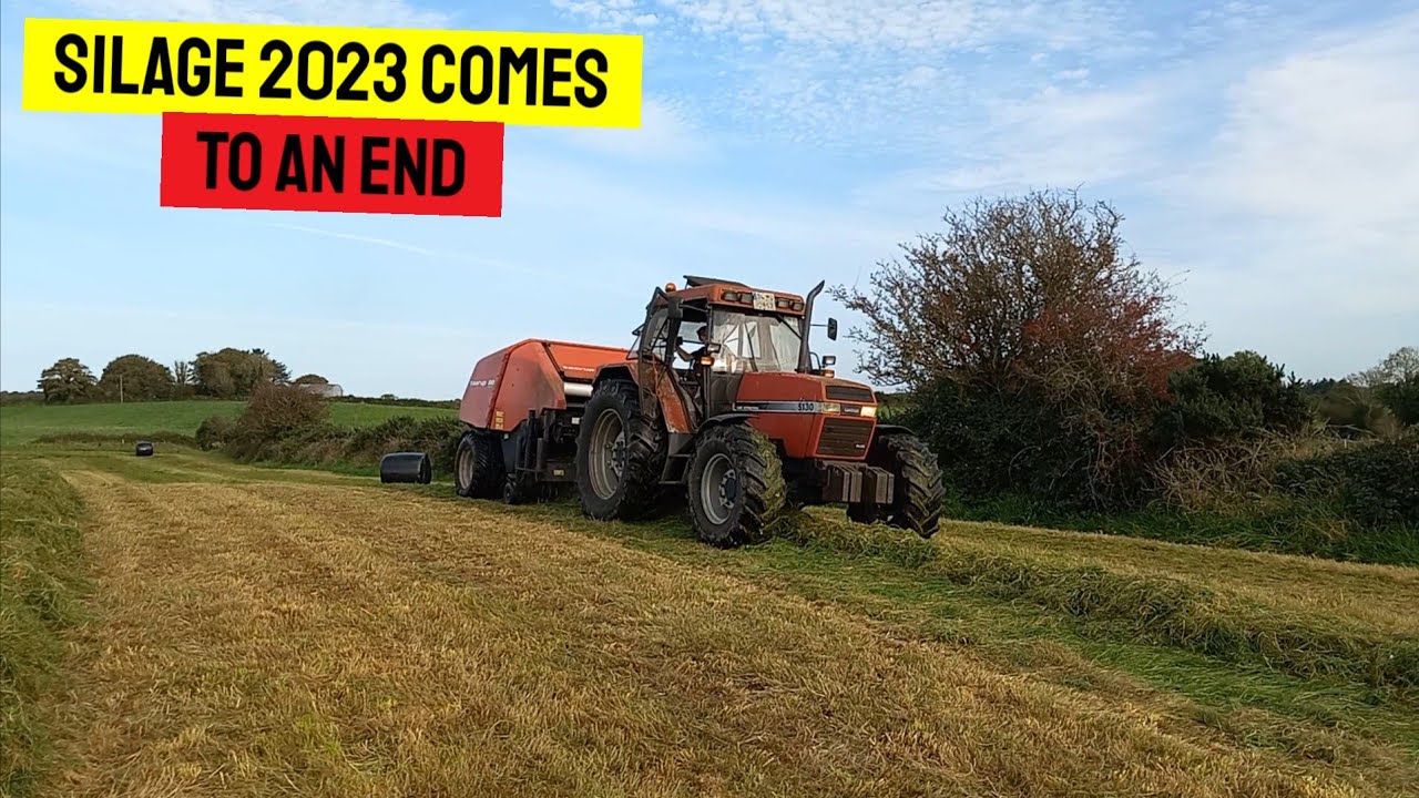 BALING SILAGE IN OCTOBER | LAST BIT OF SILAGE THIS YEAR