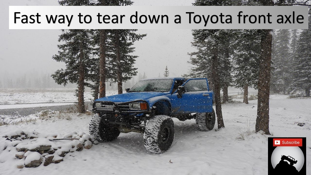 Fast way to tear a Toyota solid axle down - Front Diff rebuild #cookiemonster