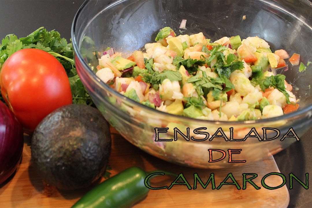 ENSALADA DE CAMARON CON AGUACATE!