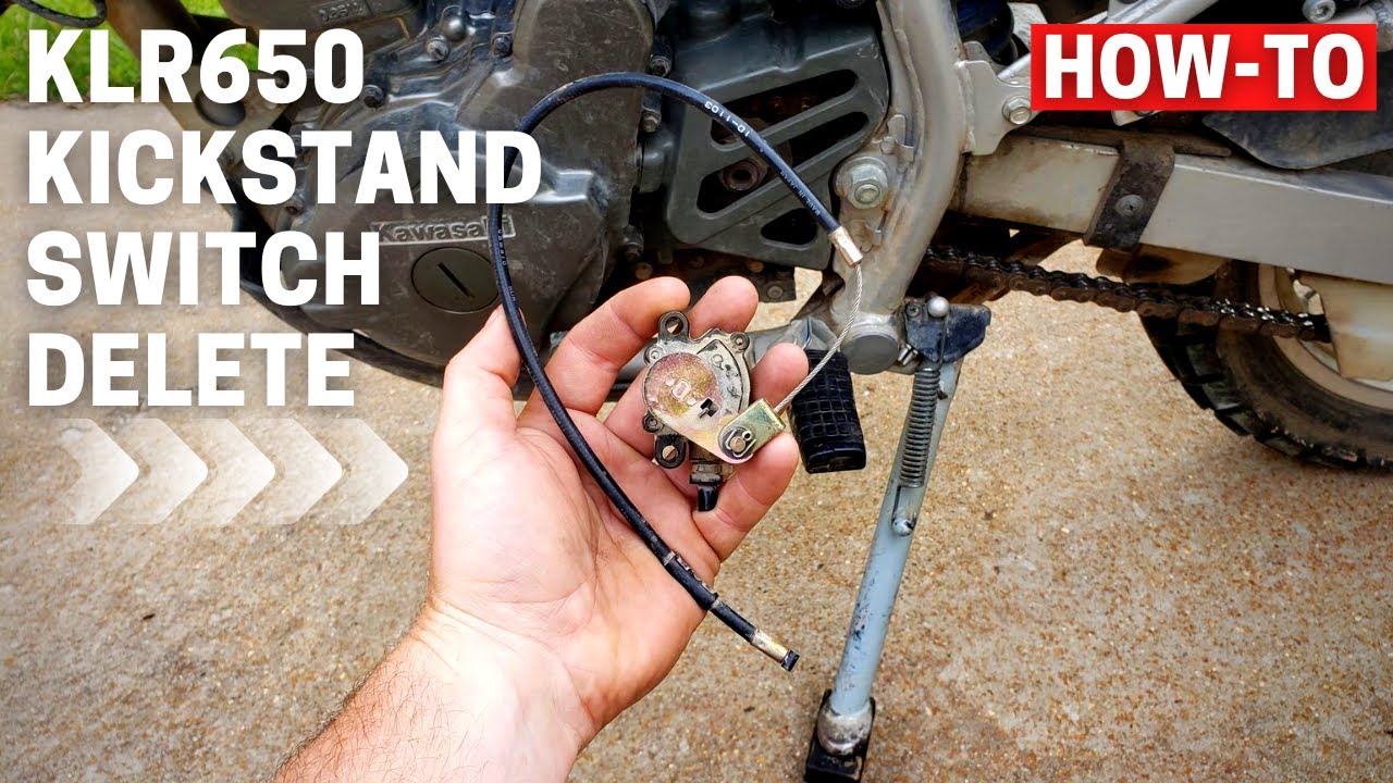 KLR650 Kickstand Safety Switch Delete HOW TO