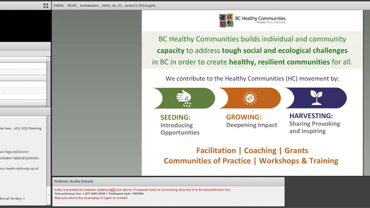 Introduction to Collective Impact | 2016 BCHC Webinar