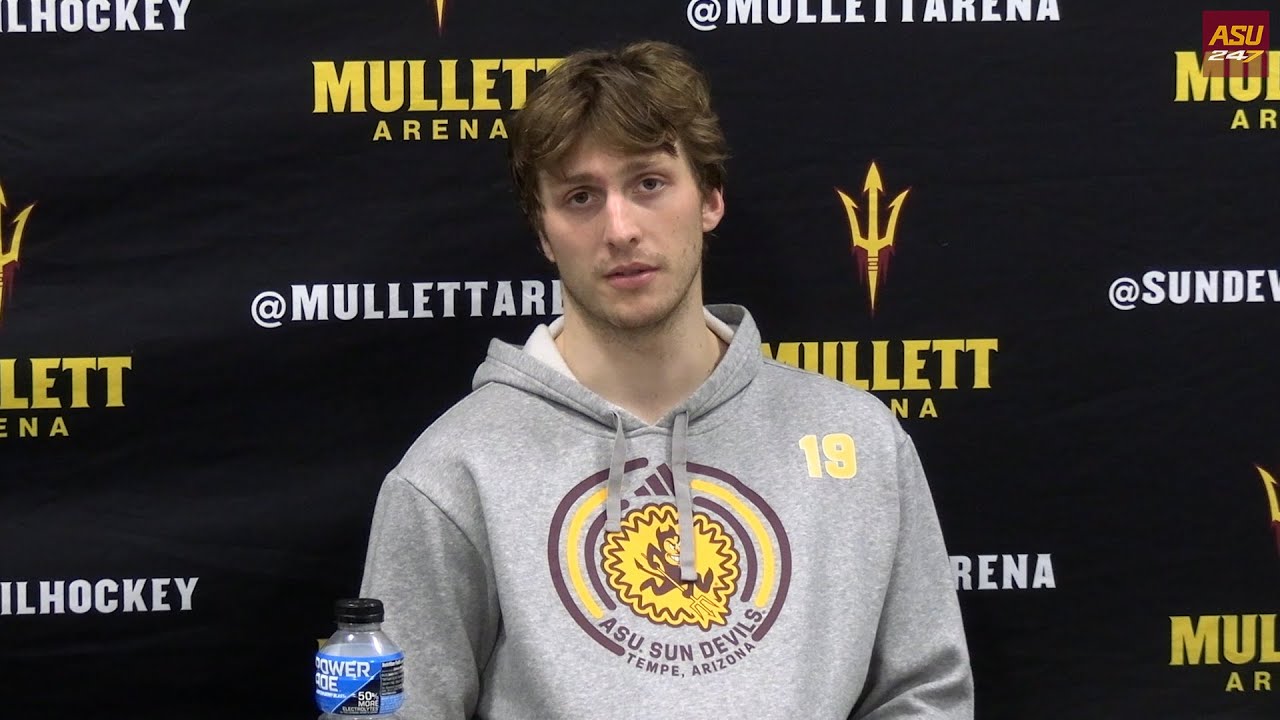 Logan Morrell after ASU's 4-1 loss to St. Cloud State (02/06/2026)