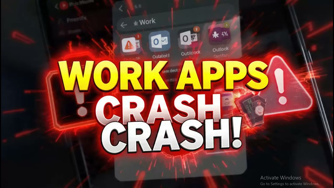 How to fix Microsoft Teams and Outlook crashing in Android Work profil
