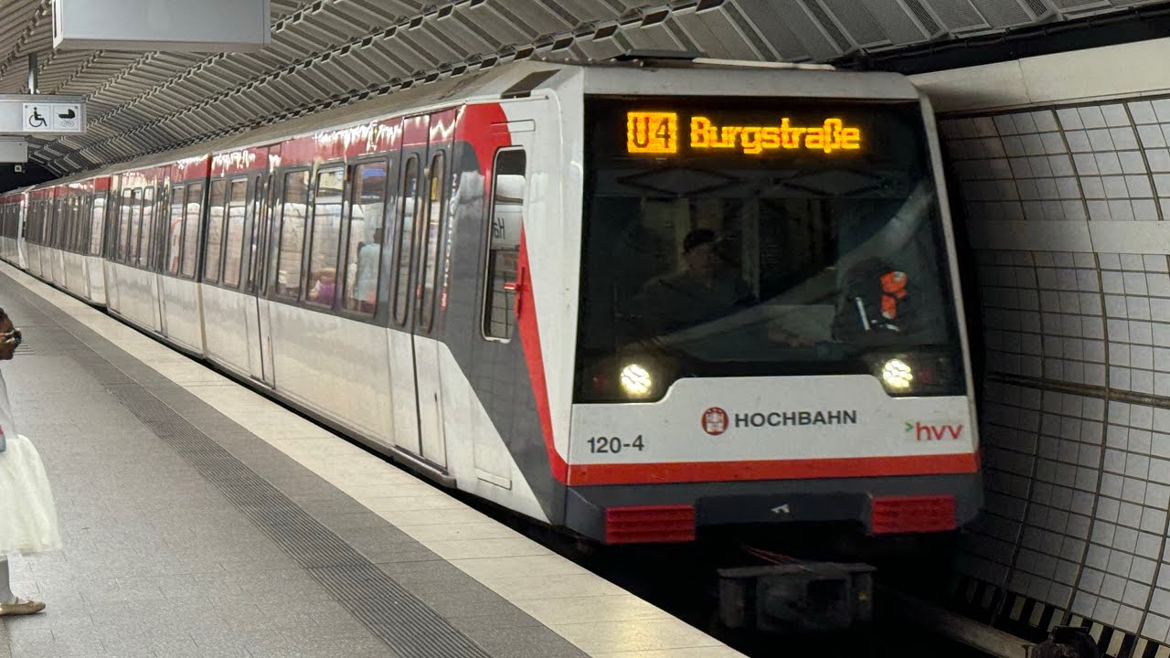 Mitfahrt U-Bahn Hamburg U4 (Typ DT4.5) Elbbrücken - Hamburg Hbf-Nord (27.07.2025, 4K HDR)