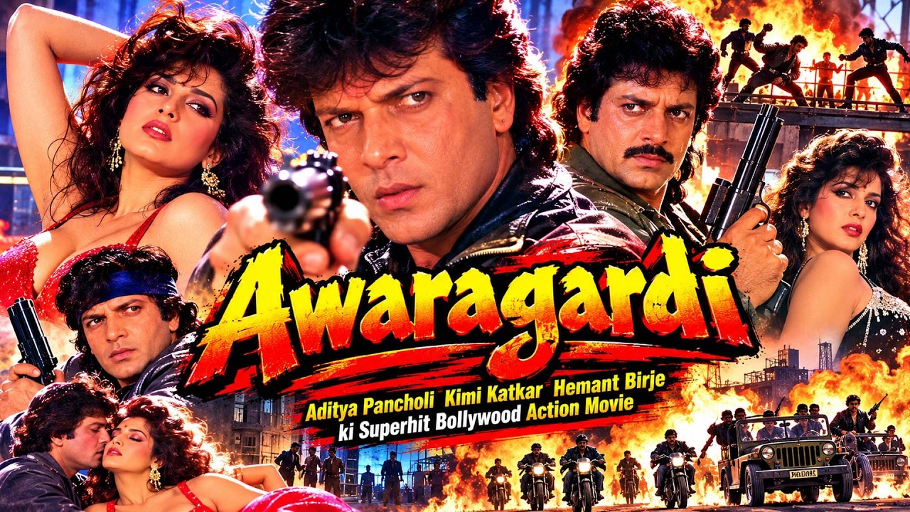Awaragardi Aditya Pancholi Kimi Katkar Hemant Evergreen Old Hindi Movie | Superhit Bollywood Classic