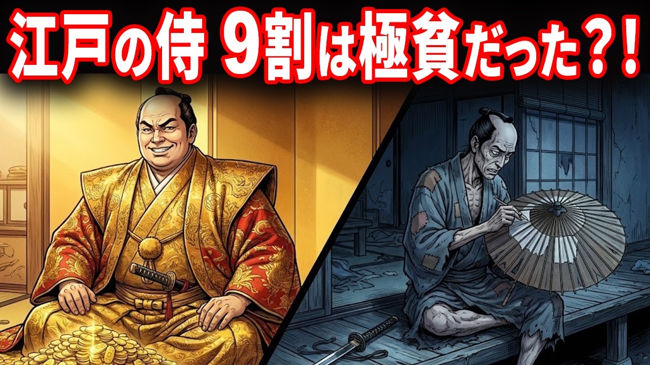 【日本史】現代より過酷？江戸時代の「格差社会」を生き抜いた武士たちの泥臭すぎる処世術【雑学】