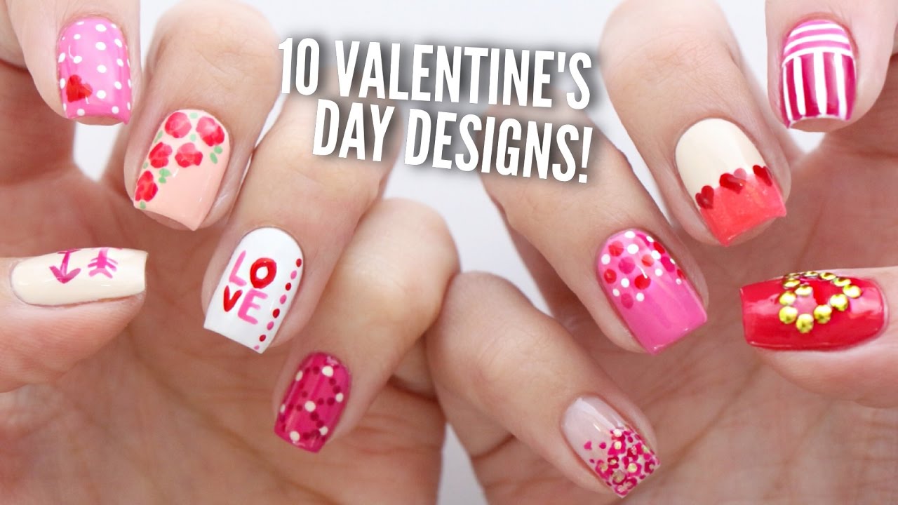 10 Valentine's Day Nail Art Designs | The Ultimate Guide #2!