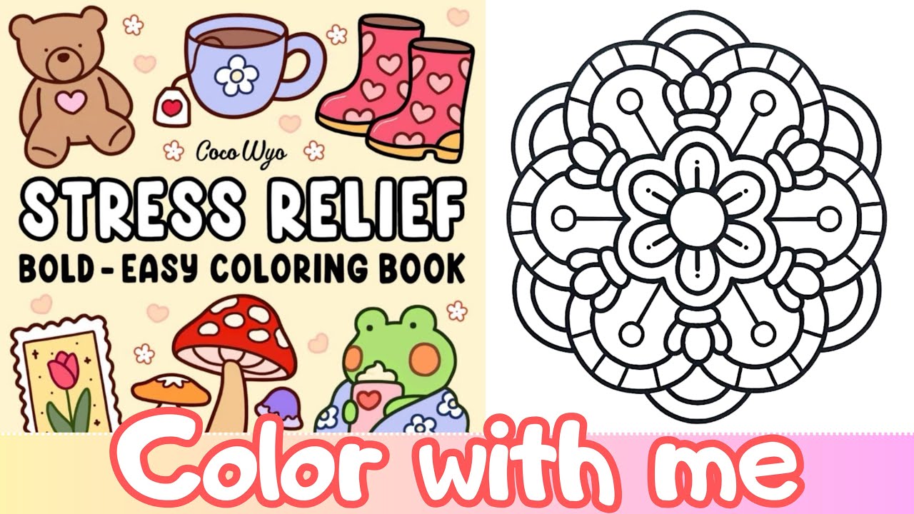 Color with me | ASMR | Stress relief by Coco Wyo | Adultcoloring| Relaxing marker sounds