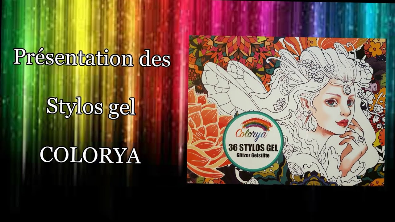 Présentation du coffret des Stylos gel 