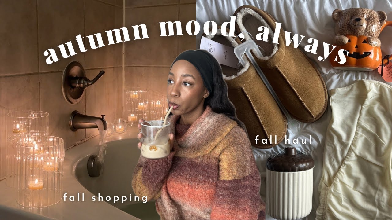 pretending it’s fall for a day 🍂 | shopping, haul, treats, & more! 🤎