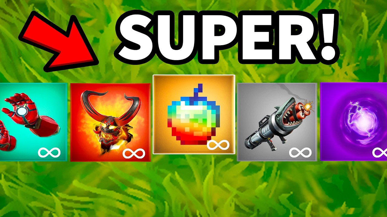 FORTNITE but everyone has SUPER ITEMS!