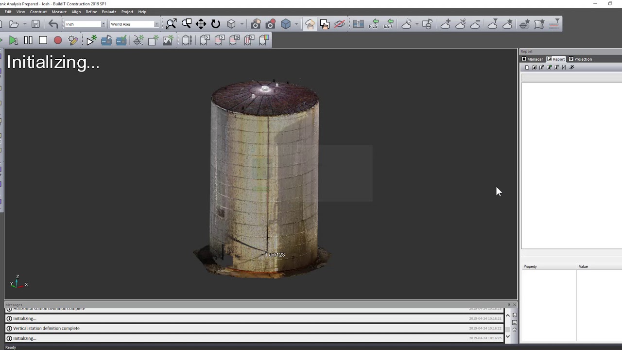 FARO BuildIT Construction Tutorial: Tank deformation analysis suite