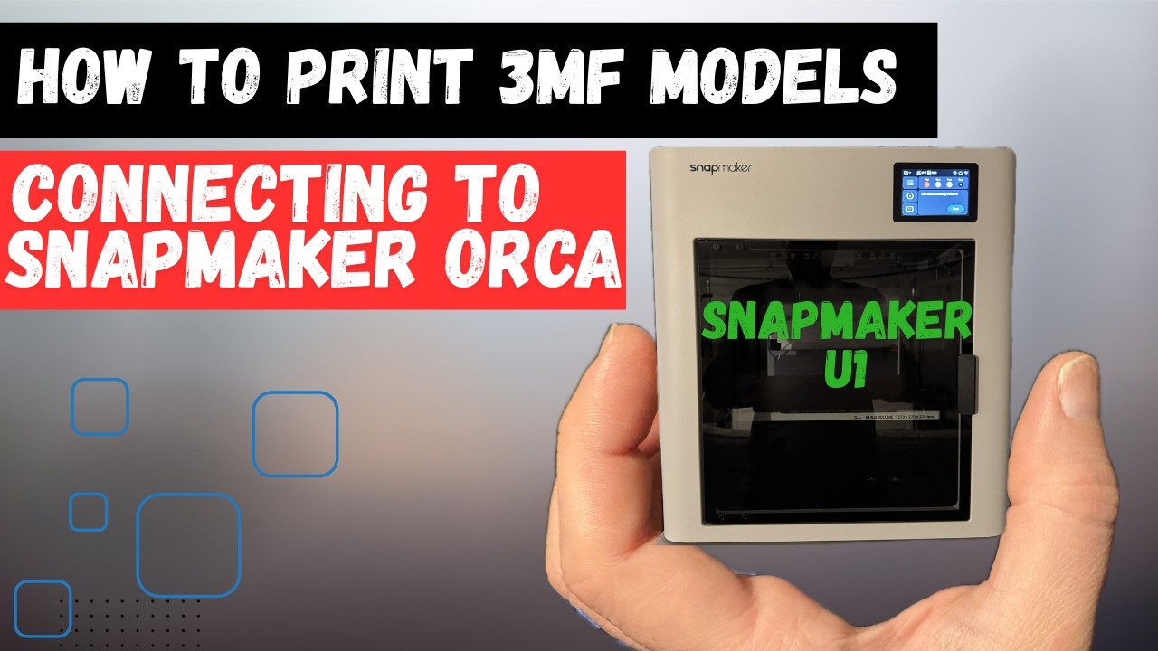 Snapmaker U1 3MF Model Printing, Connecting to Snapmaker Orca and Smartphone App