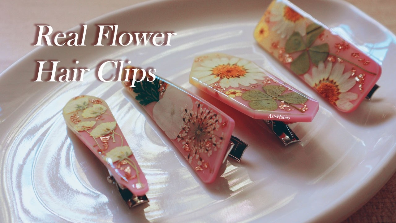Let’s Turn Real Flowers Into Stunning Hair Clips! Resin Art For Beginners